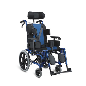 Silla de ruedas reclinable con respaldo ajustable para equipos médicos