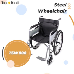 Silla de ruedas de acero TopMedi TSW808