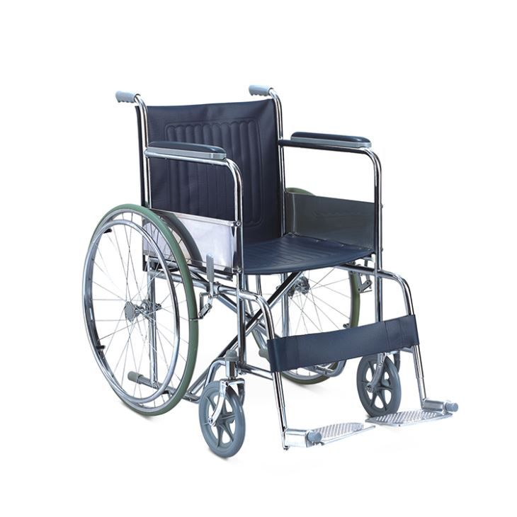 Venta de silla de ruedas plegable de acero inoxidable