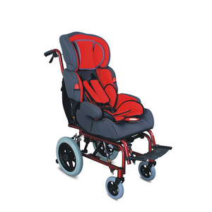 Silla de ruedas reclinable con respaldo ajustable de lujo