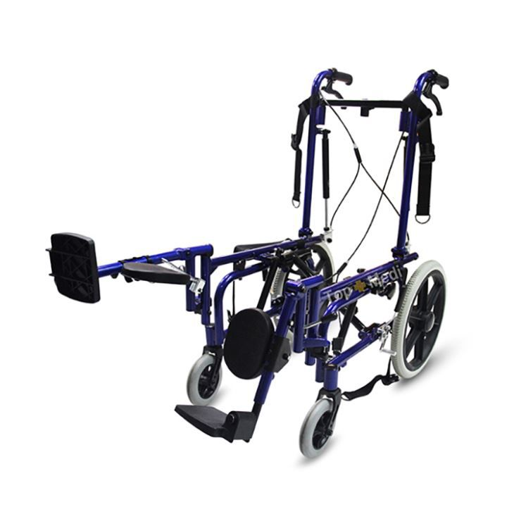 Silla de ruedas reclinable con respaldo ajustable para equipos médicos