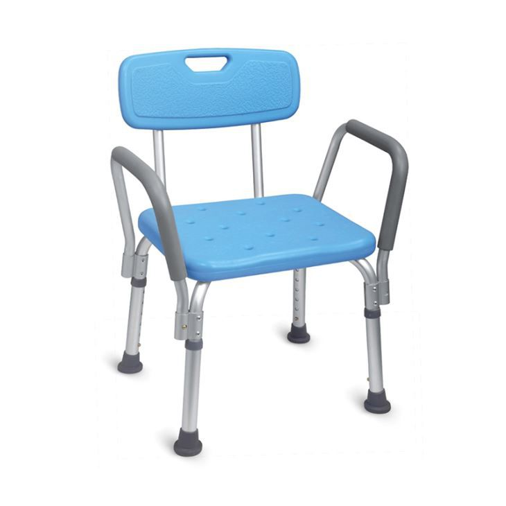 Silla de ducha ajustable con respaldo