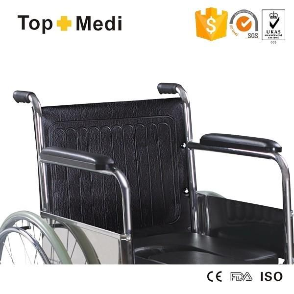 Silla de ruedas con inodoro plegable a la venta